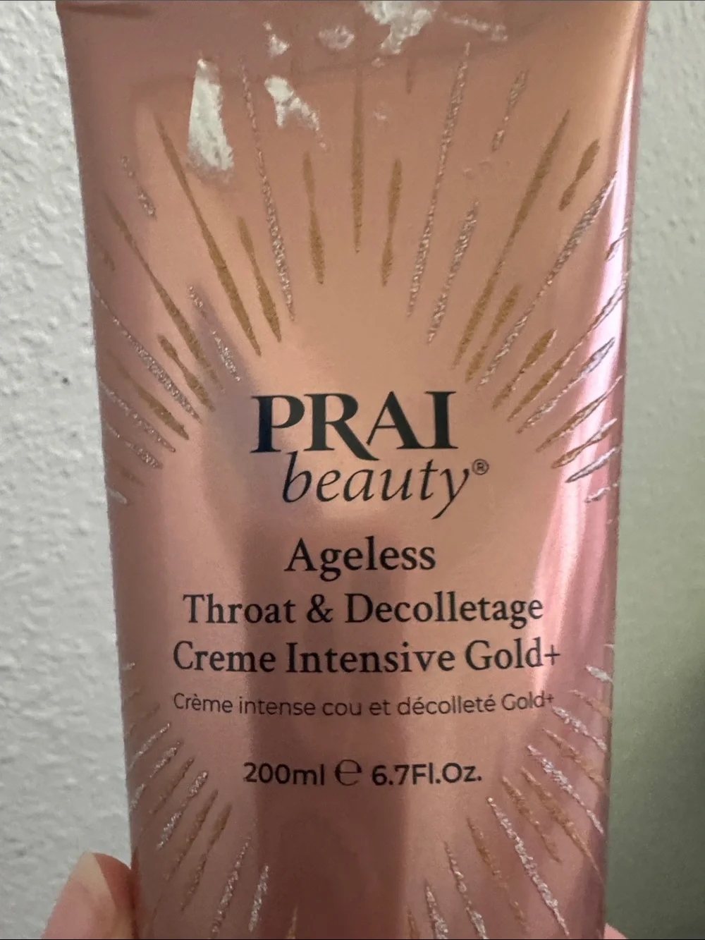 PRAI Beauty Ageless Throat & Décolletage Creme Intensive Gold+ New